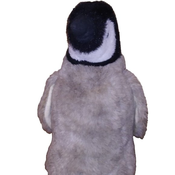 VTG Douglas Cuddle Toy Emperor Penguin Realistic Grey Stuffed Plush 1985 Rare - Picture 3 of 11